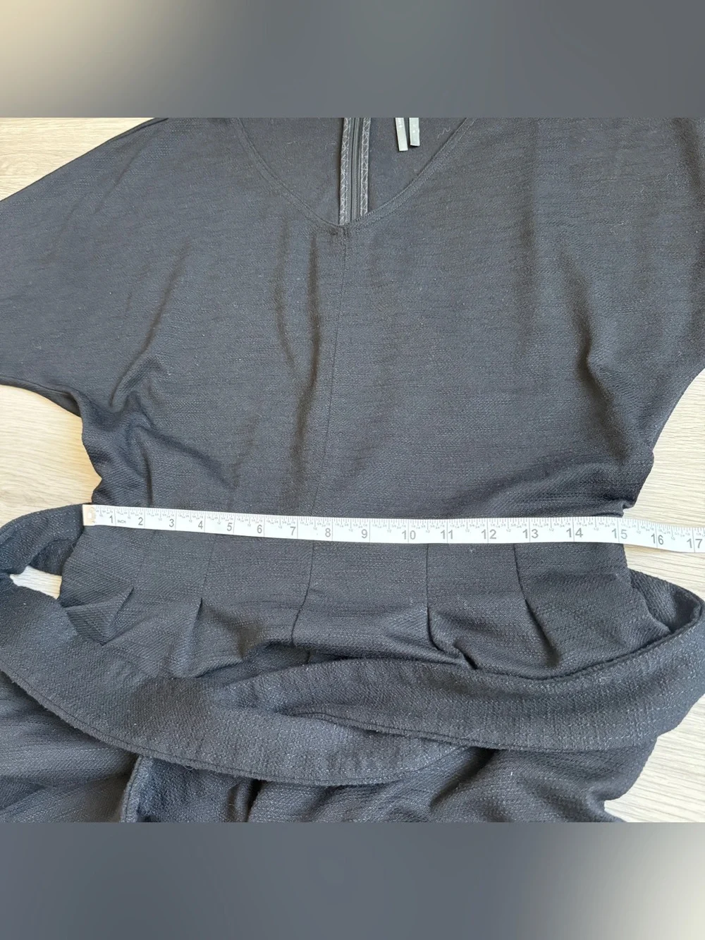Anthropologie Black Belted Jumpsuit – Size M